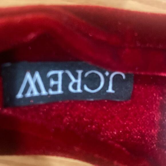 J. Crew deep ruby Velvet knot headband - Picture 4 of 6